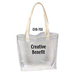 CVB702 - 8" X 8" X 3" Miniature Clear Vinyl Bag