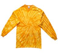 TYEL105 - SPIDER GOLD LONG SLEEVE TYE DYE SHIRTS