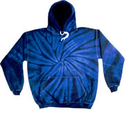 TYEH102 - SPIDER NAVY TYE DYE HOODIE