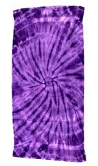 TT105 - SPIDER PURPLE TYE DYE BEACH TOWEL