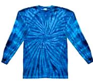 TYEL111 - SPIDER ROYAL LONG SLEEVE TYE DYE SHIRT