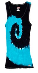 TYET116 - SPIDER NAVY & TURQUOISE SWIRL SOFFEE TANK
