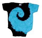 TYEB110 - SPIDER NAVY & TURQUOISE SWIRL INFANT CREEPER